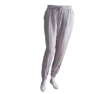 H by Halston tan linen track pants size L